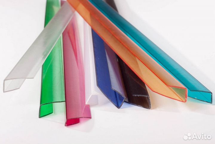 Торцевой профиль для поликарбоната 4 мм