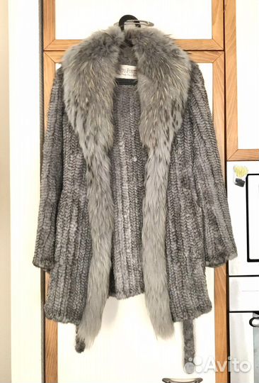 Шуба норковая (вязаная норка)