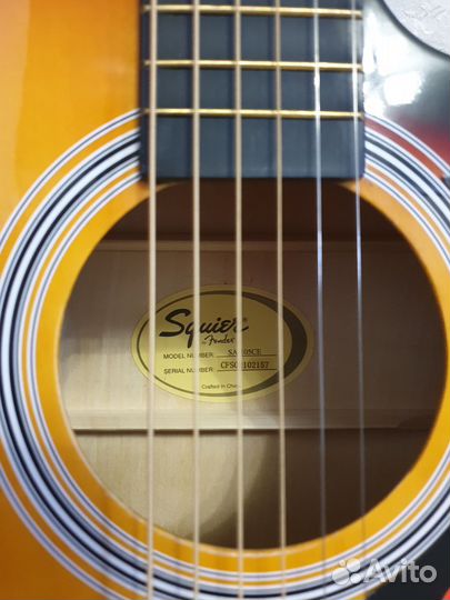 Электроакустическая гитара squier SA-105CE + чехол