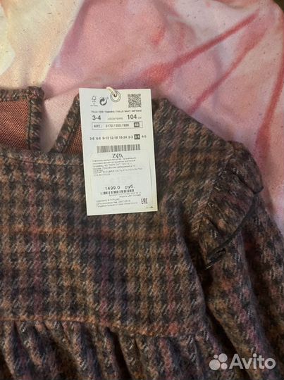 Платье для девочки zara 104