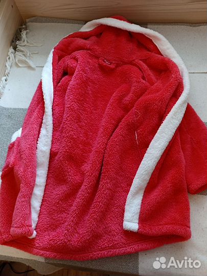 Детский халат с ушами зайца