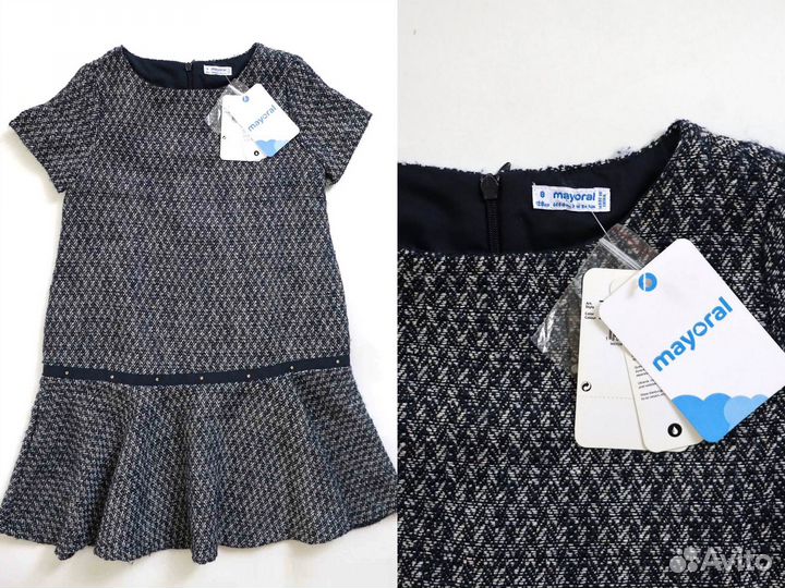 Школьное платье для девочки mayoral 128 - 8