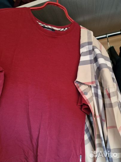 Burberry рубашка с футболкой оригинал
