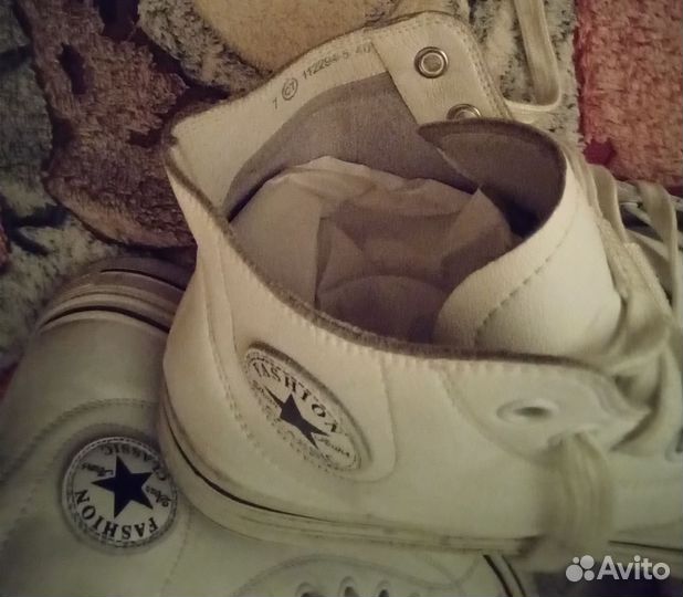 Кеды белые женские 39