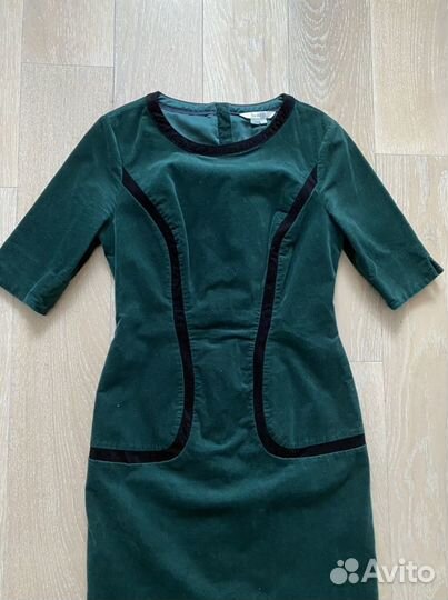 Платье Boden вельветовое зеленое