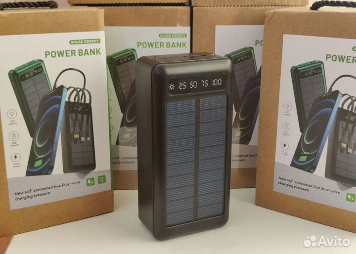 Паурбанк 50000 mah с солнечной батареей