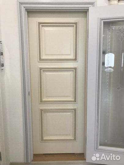 Дверь межкомнатная эмаль слоновая премиум класса