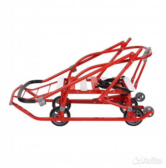 Детские санки с выдвижными колесами