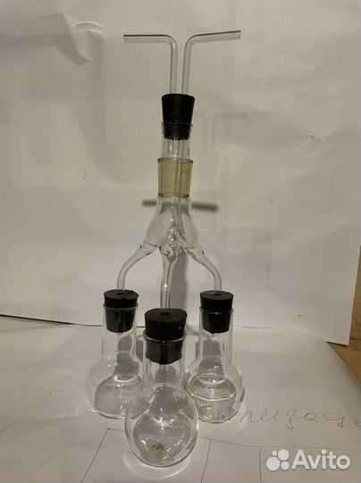 Алонж паук с колбами 100 мл новый