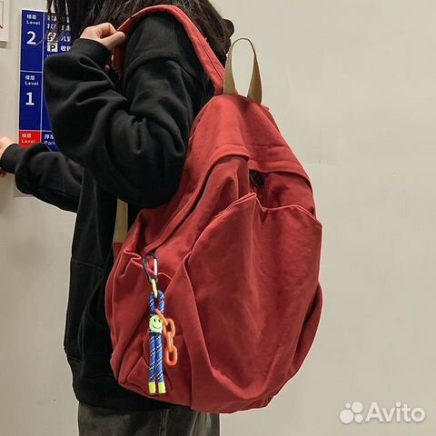 Рюкзак красный / женский, мужской