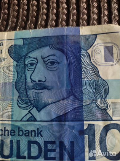 Банкнота 10 гульденов Нидерланды 1968г