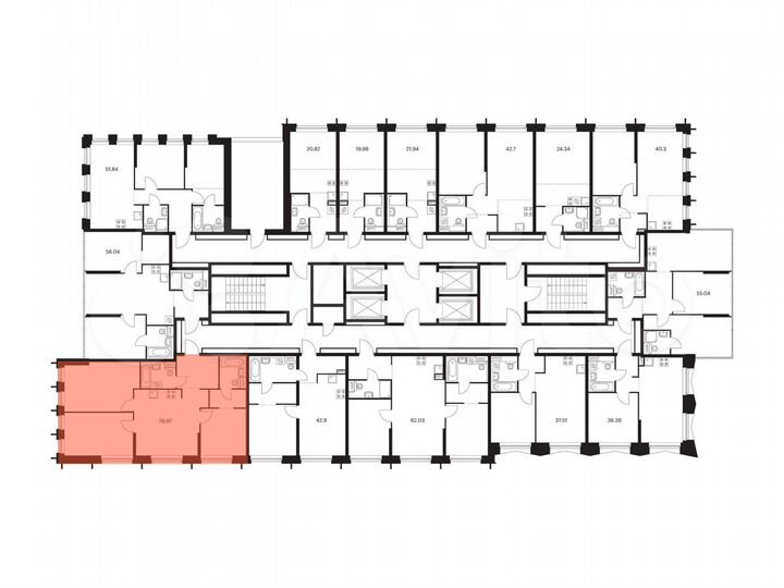 3-к. квартира, 79 м², 12/32 эт.