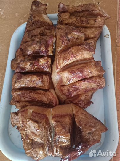 Копченое домашнее сало