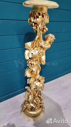 Колонна. Подставка. Силик. Барокко. Винтаж. Италия