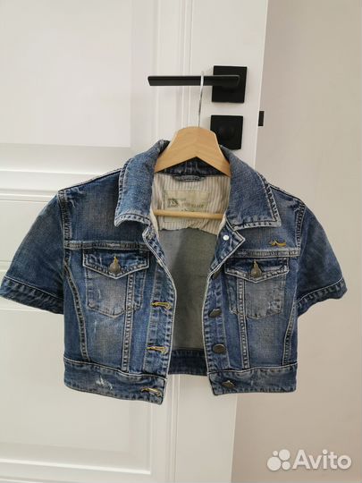 Юбка джинсовая миди 42р. Болеро джинс