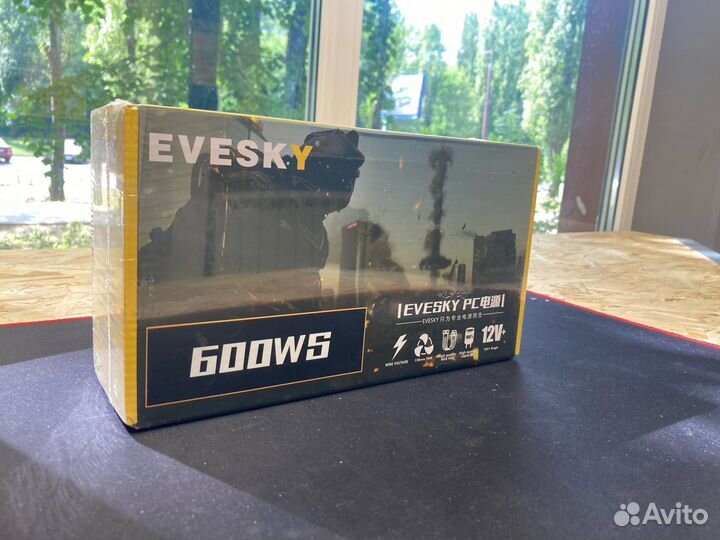 Игровой блок питания для пк evesky 600 WS