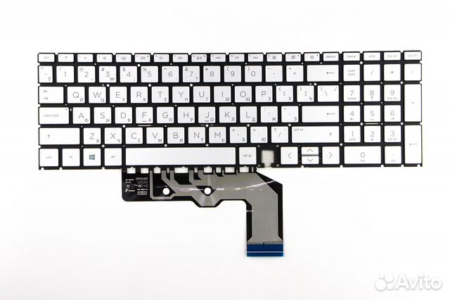 Клавиатура для HP Envy x360 15-ED серебро с подсв