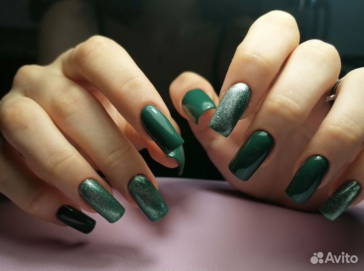 Маникюр, наращивание ногтей гель, шеллак