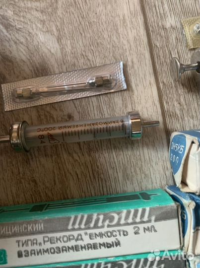 Шприц стеклянный СССР