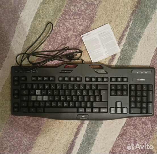 Игровая клавиатура Logitech G105 с подсветкой