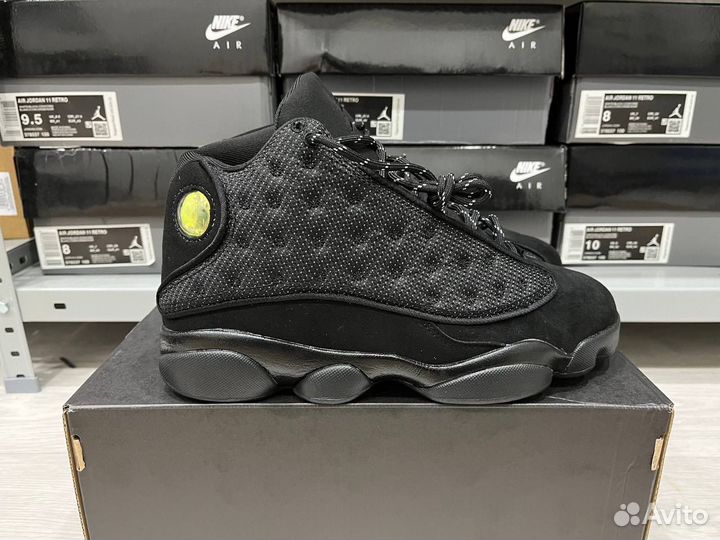 Кроссовки nike air jordan 13 black cat