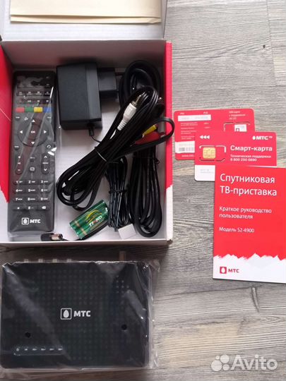 Спутниковая приставка МТС тв новая