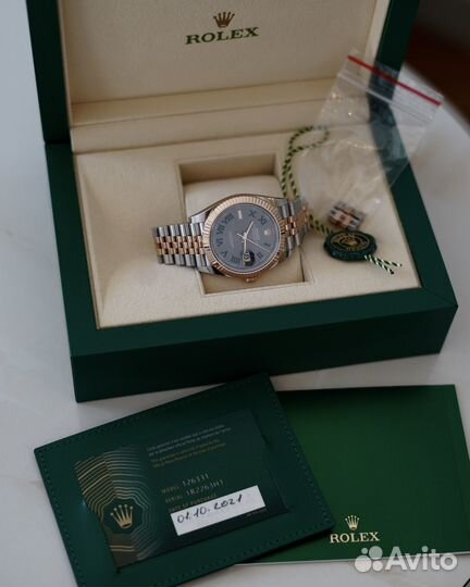 Rolex Datejust 41mm Wimbledon Rose Gold & Grey