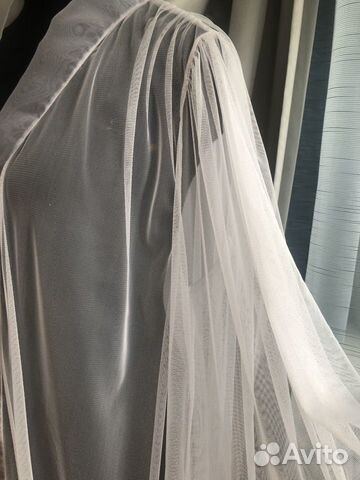 Свадебный пеньюар, белый длинный халат объявление продам