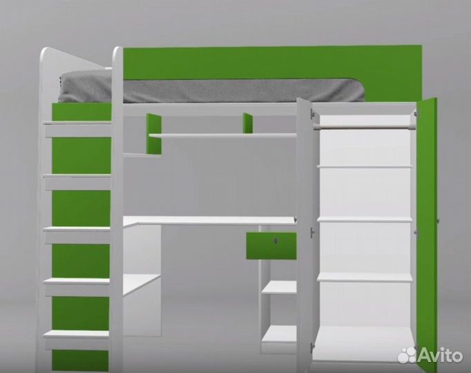 Кровать чердак Сонома/Венге