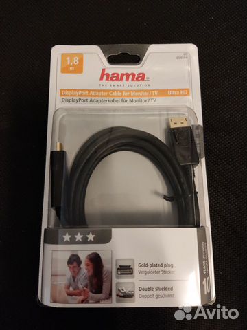 Кабель Hama hdmi (m) /DisplayPort 1.8м купить в Орехово-Зуево Электроника |