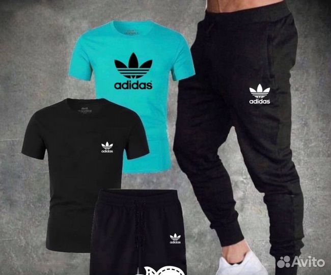 Летний спортивный костюм 4в1 adidas