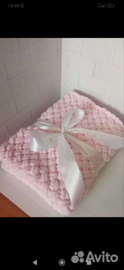 Плед плюшевый 80*80 см