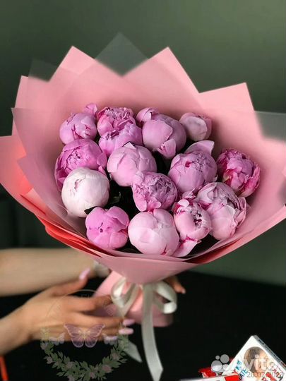 Пионы букет пионов крупные пионы с доставкой