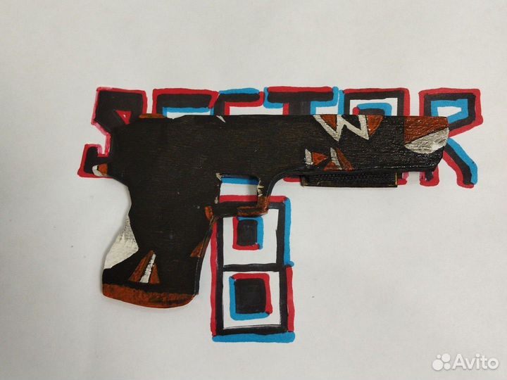 Дигл пистолет деревянный ручной работы