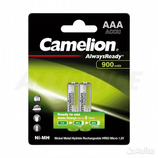 Аккумулятор Camelion AAA- 900mAh Ni-Mh Always Rea