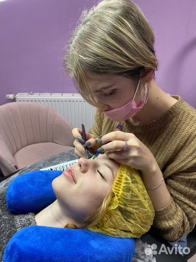 Обучение наращиванию ресниц с трудоустройством