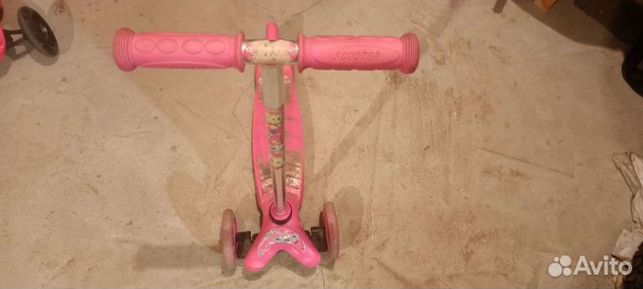 Самокат детский трехколесный бу