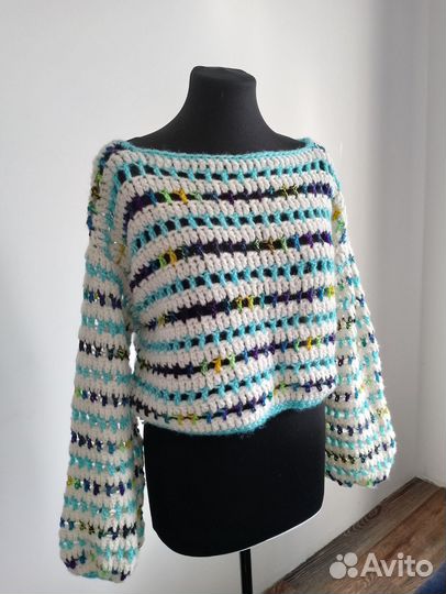 Джемпер ручной вязки