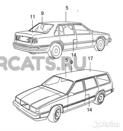 Фонари в двери Volvo 740 940 960