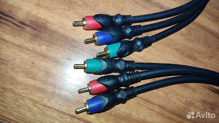 Компонентный кабель 3rca +3rca velas