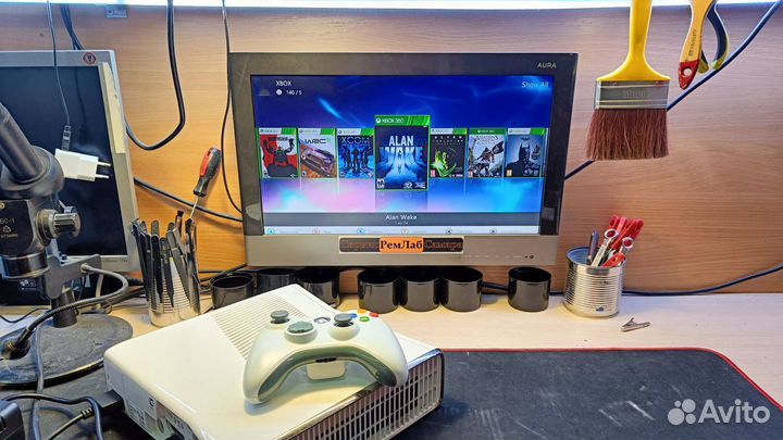 Xbox 360 Slim S FreeBoot 500гб, много игр гарантия