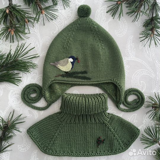 Вязаная зимняя шапка на заказ