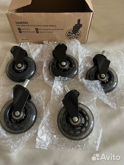 Новые ролики колесики для мебели naierdi, 5 шт
