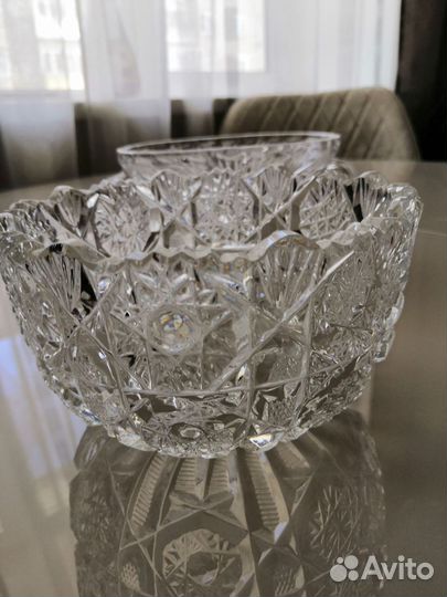 Салатник хрусталь СССР