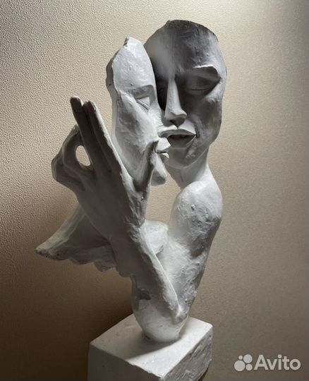 Влюбленная пара (гипс) ручная работа