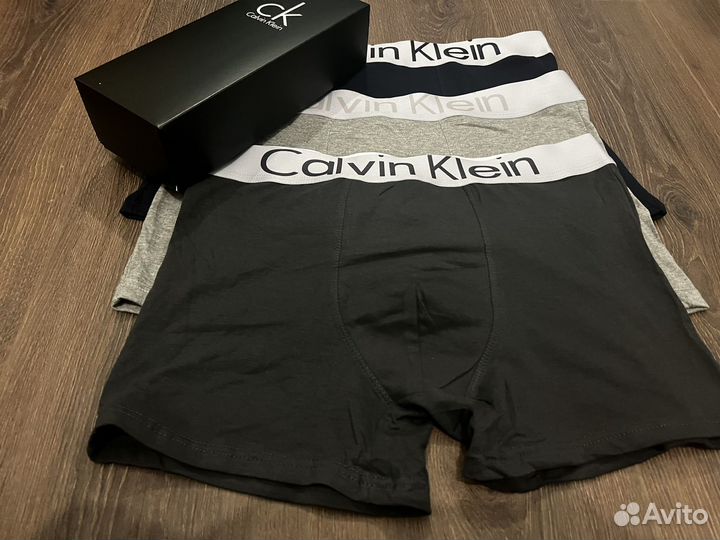 Трусы мужские боксеры calvin Klein 3шт