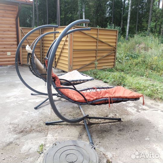 Садовые качели подвесные бу