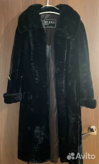 Шуба мутон+ворот норка