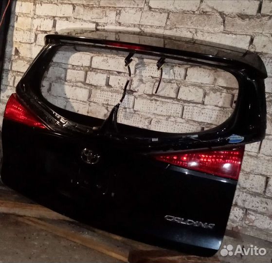 5ая дверь багажник Toyota Caldina 241 кузов чёрный