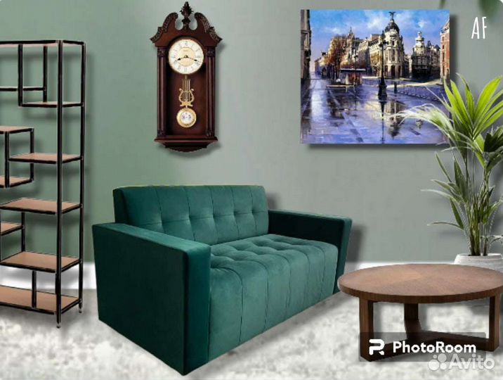 Диван велюровый на рецепшен